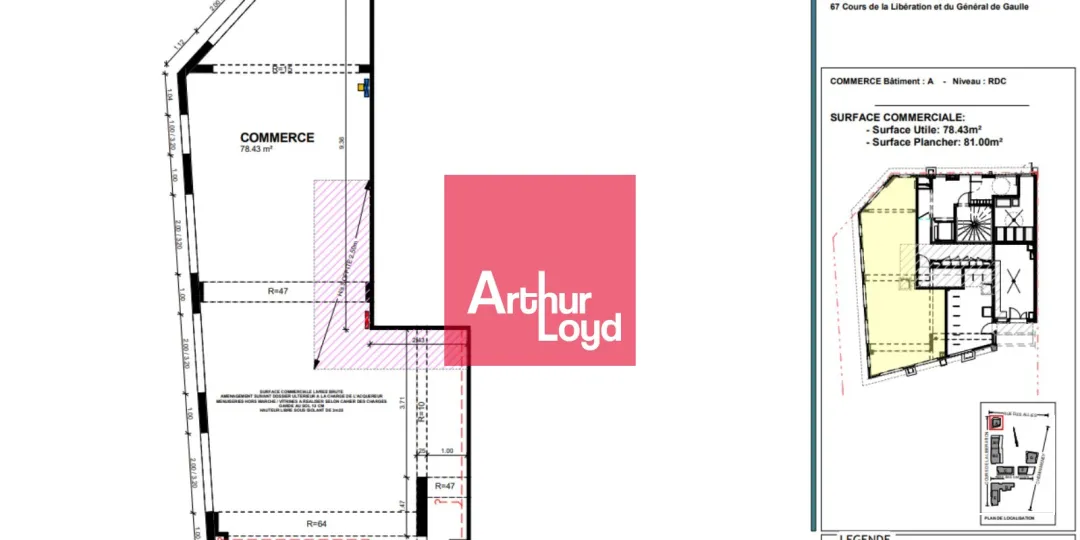 Locaux commerciaux - Location - GRENOBLE - 38100 - 83-83 - 7772321