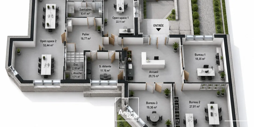 Bureaux - Location - SAINT JEAN DE BRAYE - 45800 - 323.64-323.64 - 7806028