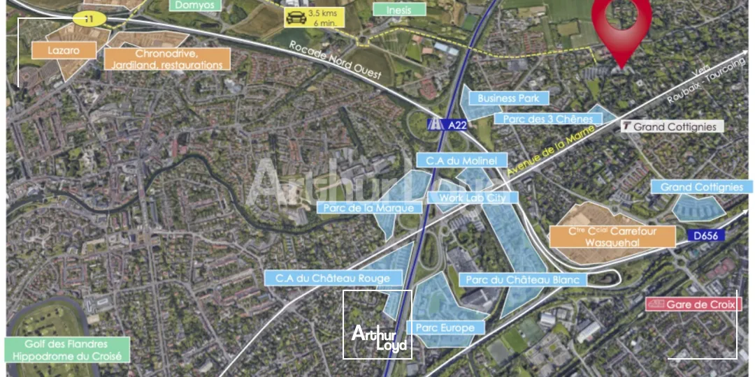 Bureaux - Location - MARCQ EN BAROEUL - 59700 - 2045-2045 - 7813978