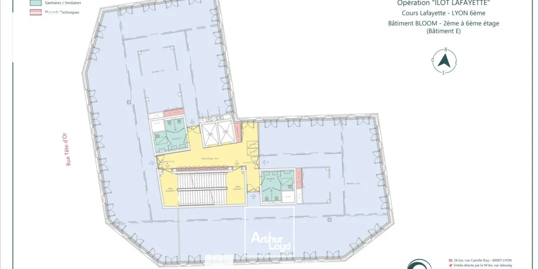 Bureaux - Location - LYON - 69006 - 690.4-690.4 - 7879476