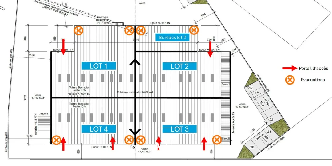 Locaux d'activité & Entrepôts - Location - VILLENEUVE LES BEZIERS - 34420 - 450-2100 - 7907391