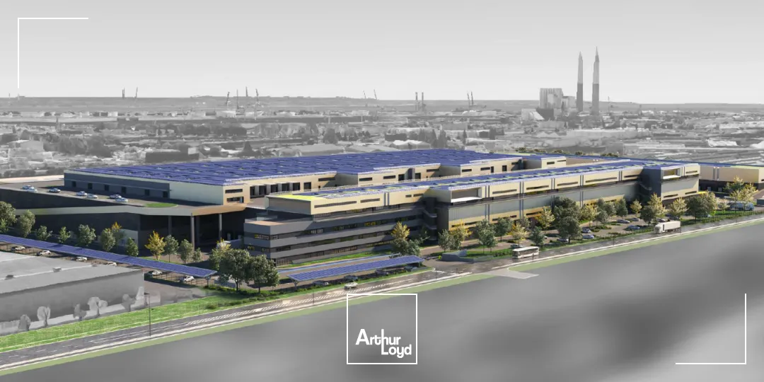 Vue aérienne plateforme logistique le Havre
