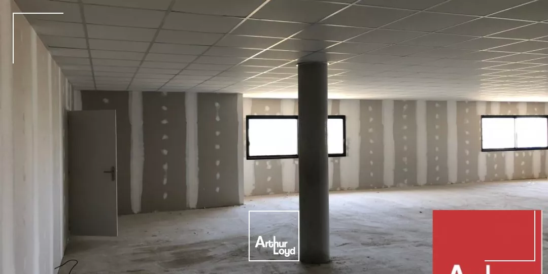 MONTÉLIMAR - ZAC PORTES de PROVENCE - A LOUER - PLATEAU DE BUREAUX NEUFS A AMÉNAGER DE 503 M2 DIVISIBLES