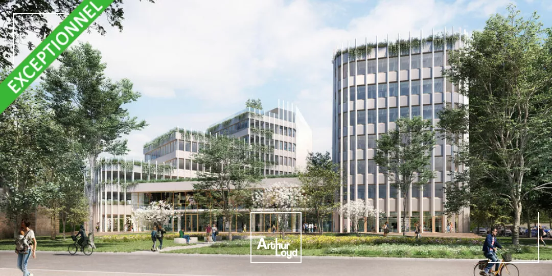 Valence basse ville, programme prestigieux de bureaux et commerce à la location.