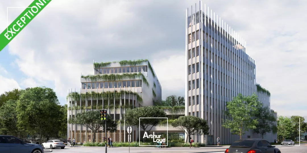 Valence basse ville, programme prestigieux de bureaux et commerce à la location.