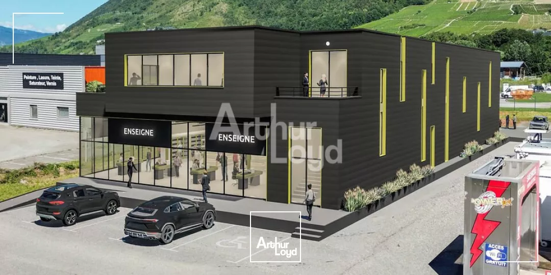 Bureaux à vendre ou à louer à Arbin - flux important de voitures