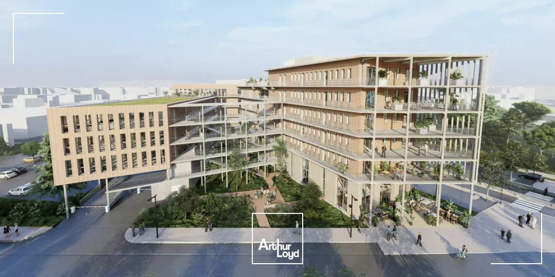 Avignon courtine programme neuf un immeuble de bureau avec restaurants