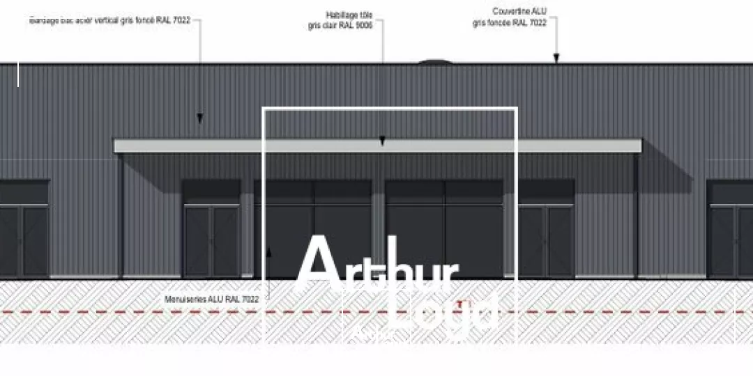 Cellule commerciale neuve de 250m² sur axe passant en emplacement prenium