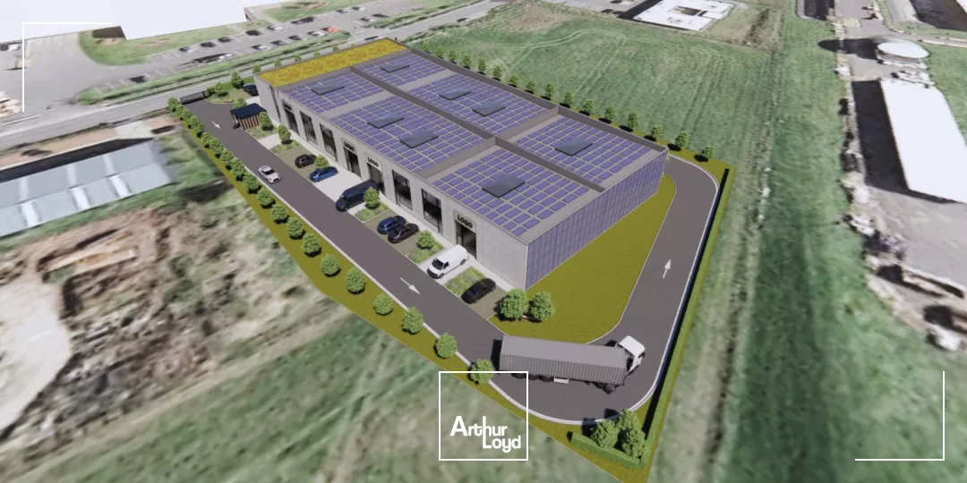 A vendre, à louer, entrepôts + bureaux neufs, Comines