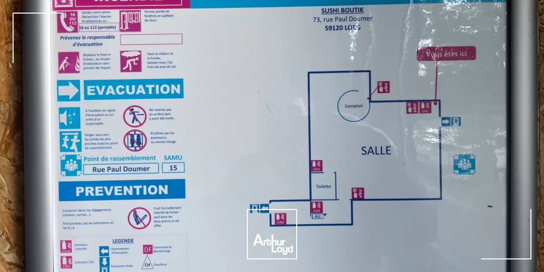 Local commercial de 180 m2 à Loos - Proximité immédiate avec le quartier Eurasanté 