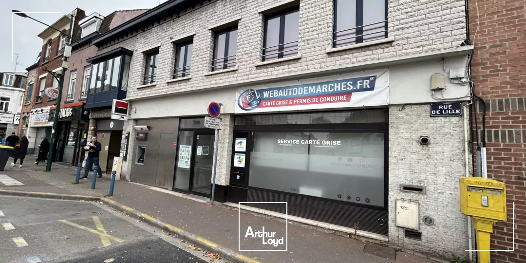 Local commercial de 81 m2 environ secteur centre-ville de Halluin. 