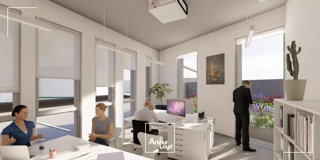 Bureaux neufs à louer au pied du métro - prestations haut de gamme