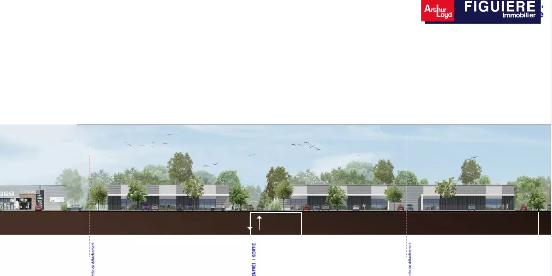 Local commercial neuf à vendre ou à louer bord de Départementale à Salon de Provence