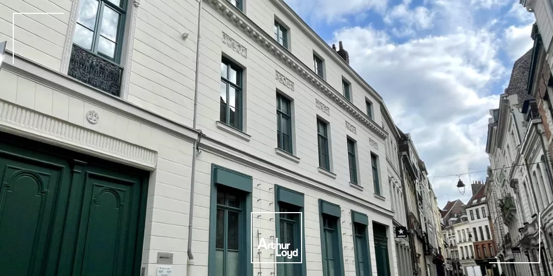 Hôtel Particulier dans le Vieux Lille - Bureaux Lumineux avec vue sur la Treille. Deux surfaces disponibles avec parkings. 