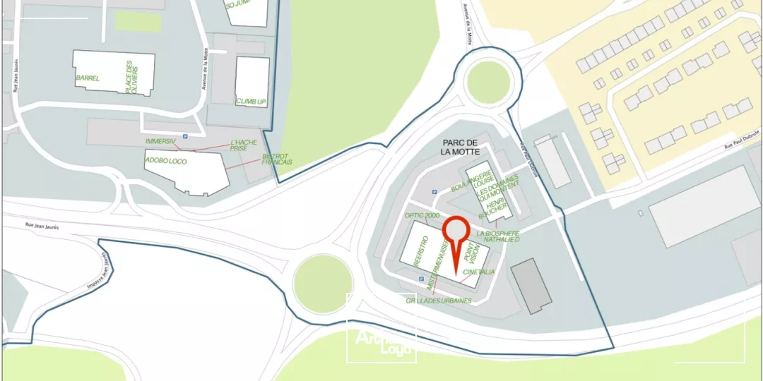 Local commercial 431 m² Lesquin | Parc de la Motte - Visibilité maximale & accès direct aux grands axes