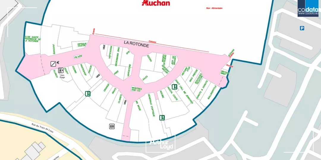 Cellules commerciales de 11 à 88 m² dans galerie dynamique à Béthune - Fort flux et visibilité garantie