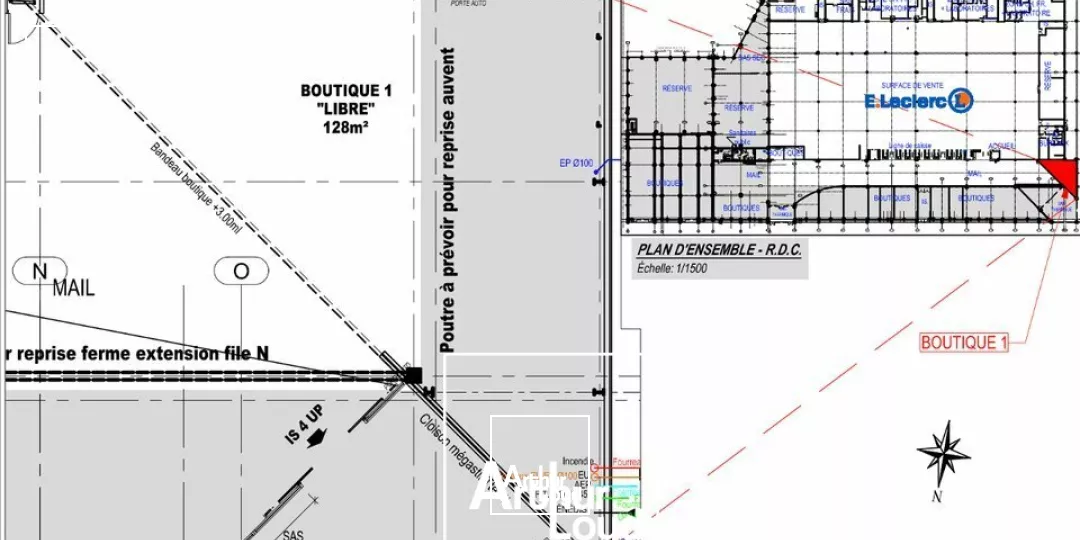 Locaux Commerciaux à Fort Flux  Surfaces Modulables en Plein Cur d'un Retail Park de Brive