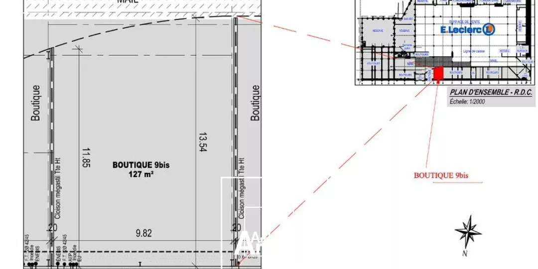 Locaux Commerciaux à Fort Flux  Surfaces Modulables en Plein Cur d'un Retail Park de Brive