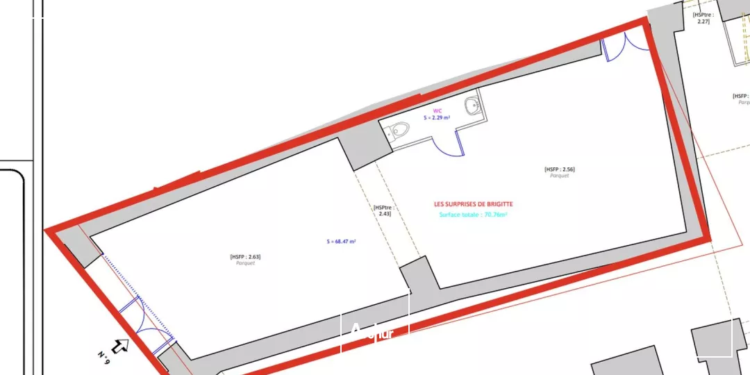 LOCAL COMMERCIAL 71 M² A LOUER GRENOBLE CENTRE VILLE RUE LAFAYETTE
