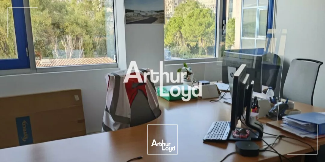 BUREAUX PMR EN OPEN SPACE A LOUER SUR NICE OUEST 670M² DIVISIBLE QUARTIER MERIDIA NICE ECO VALLEE