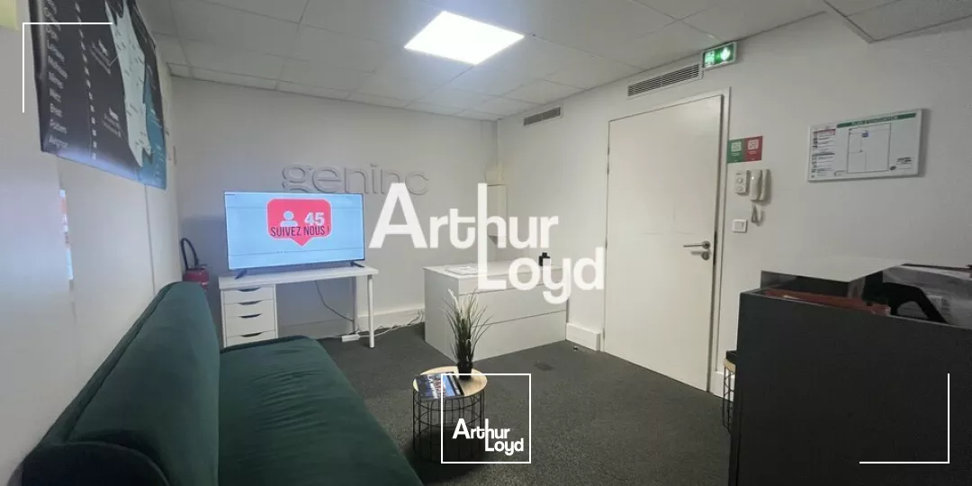 BUREAUX PMR EN OPEN SPACE A LOUER SUR NICE OUEST 670M² DIVISIBLE QUARTIER MERIDIA NICE ECO VALLEE