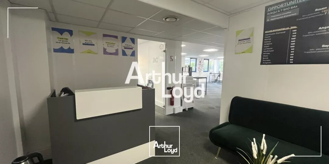 BUREAUX PMR EN OPEN SPACE A LOUER SUR NICE OUEST 670M² DIVISIBLE QUARTIER MERIDIA NICE ECO VALLEE