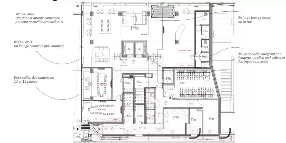 Location bureaux Paris - Graphite 19 place François Dorin