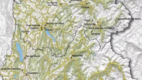 Carte de la Savoie