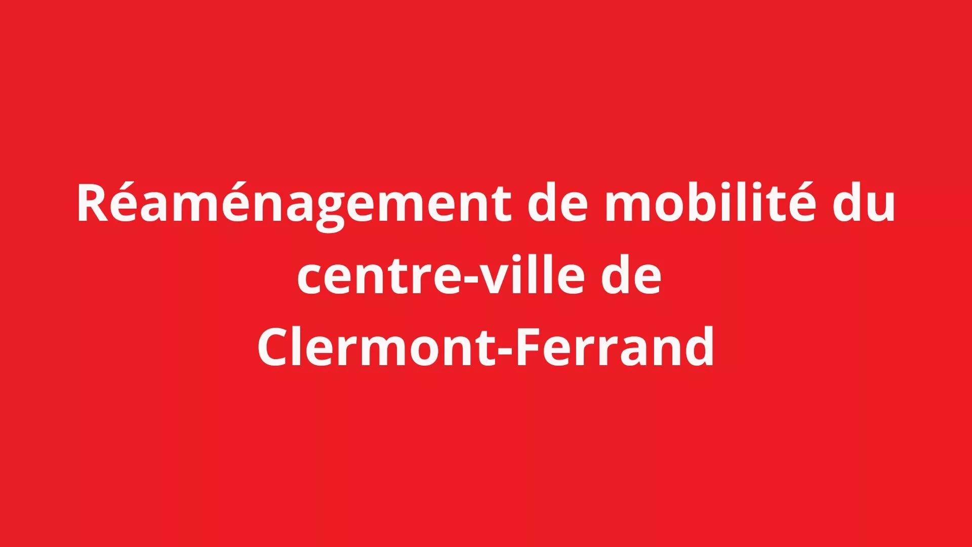 Texte titre sur fond rouge