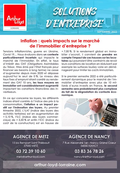 Solution d'entreprise septembre 2022 Nancy
