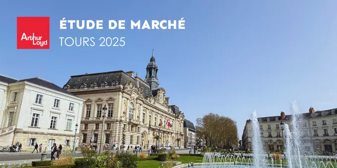 Vue de Tours avec le Palais de Justice, illustration de l’étude de marché immobilier d’entreprise 2025 à Tours