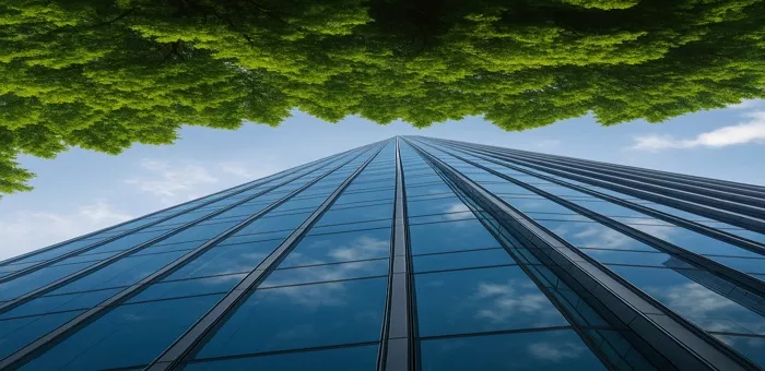 Bâtiment et verdure