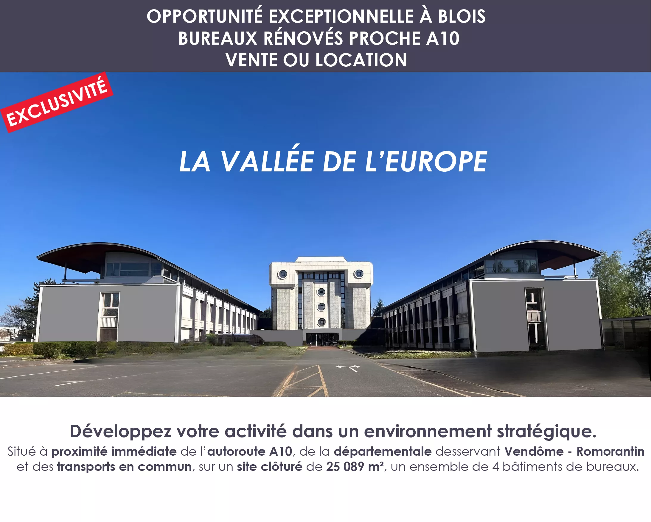 Programme de bureaux La Vallée de l'Europe à Blois Nord