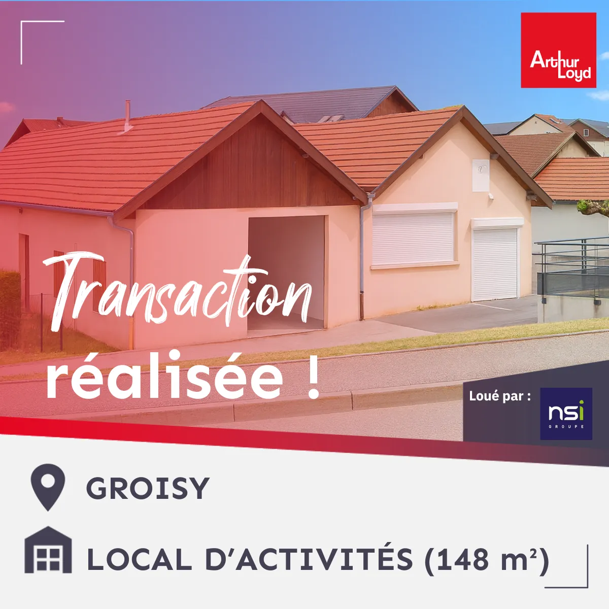 Transaction réalisée - NSI GROUPE
