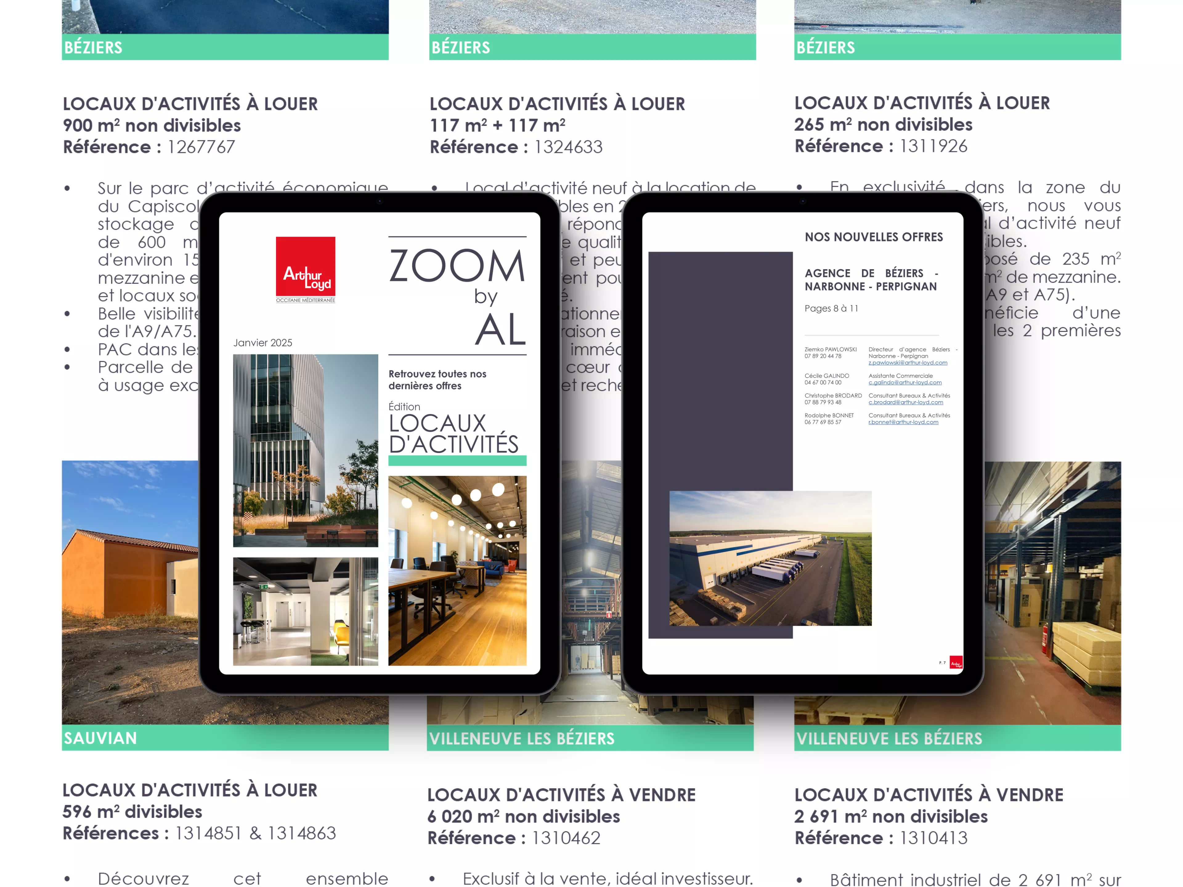 ZOOM Locaux d'Activités Janvier 2025 Béziers