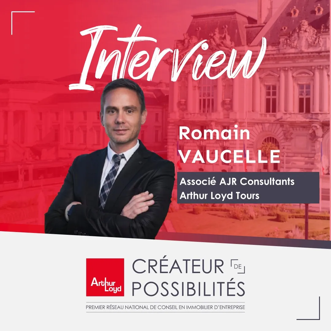 Romain Vaucelle consultant en immobilier d'entreprise au sein de l'agence AJR Consultants Arthur Loyd de Tours