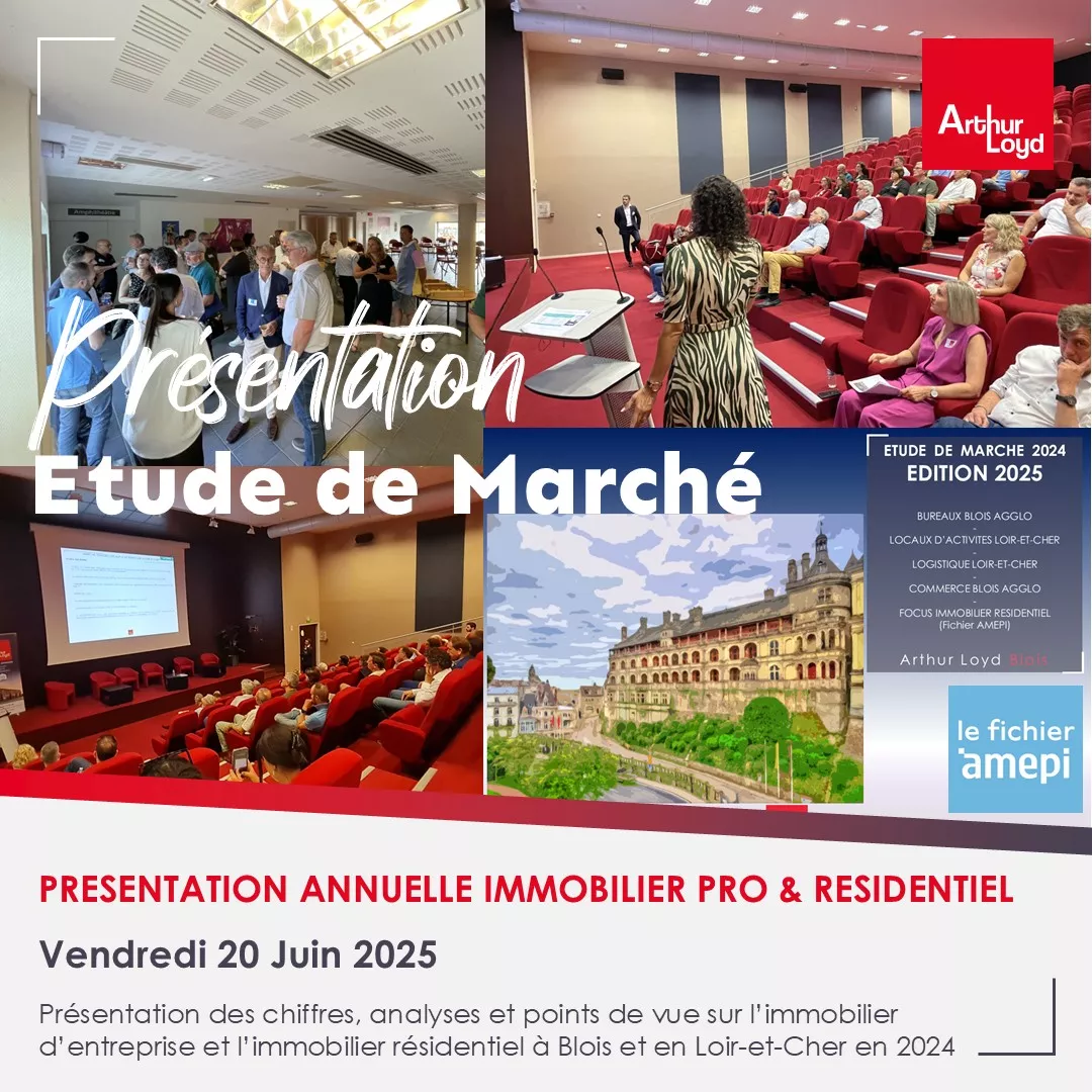 Accueil petit déjeuner et évènement présentation par l'agence Arthur Loyd Blois de son étude annuelle du marché de l'immobilier d'entreprise à Blois et dans le Loir-et-Cher