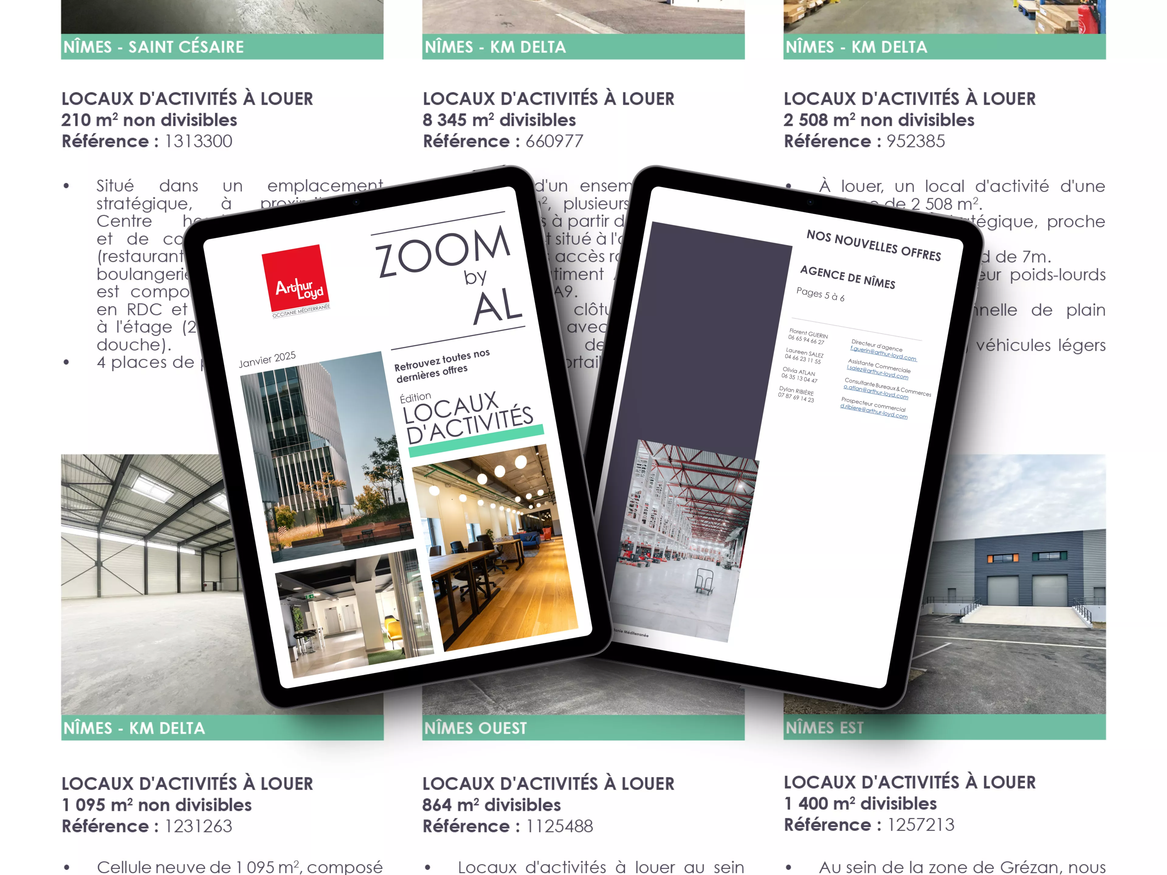 ZOOM Locaux d'Activités Janvier 2025 Nîmes