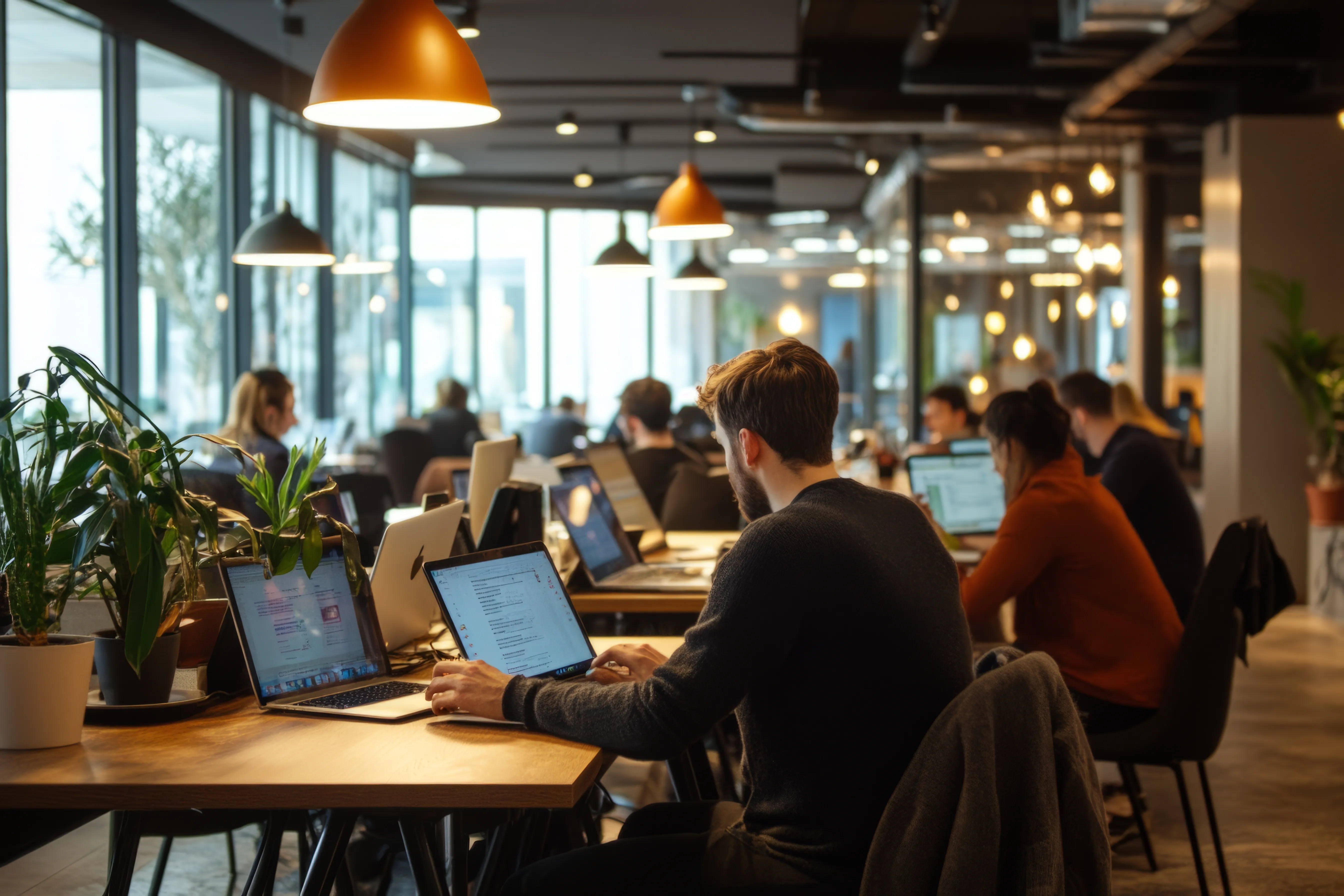 espace de travail en coworking