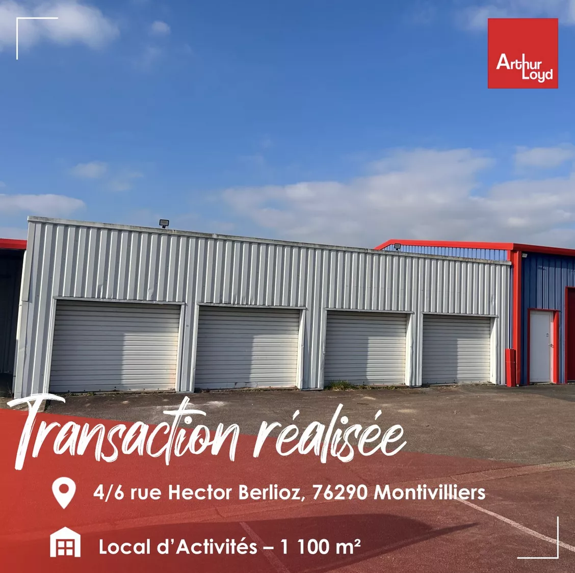 LOCAL D'ACTIVITÉS DE 1 100 m2