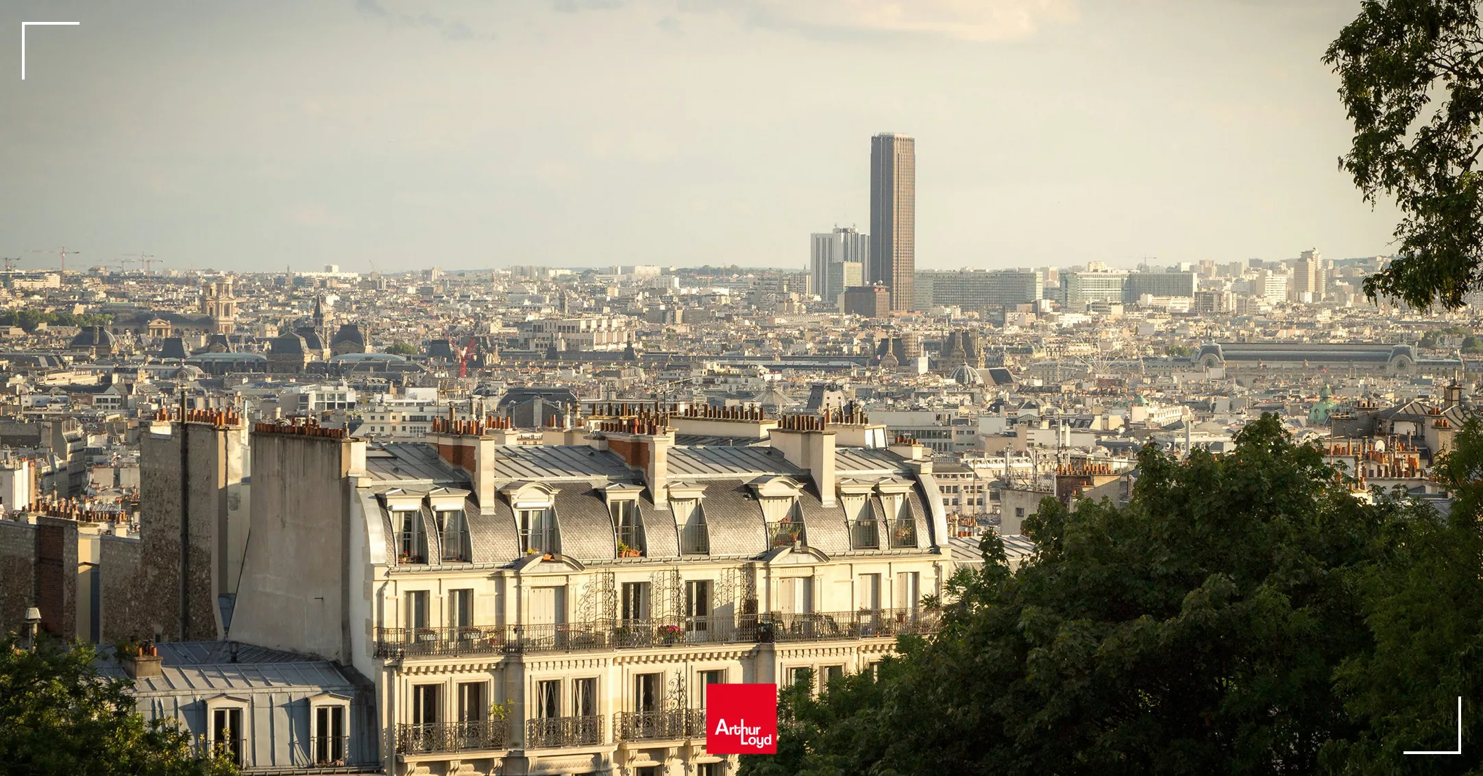 Quartier Montparnasse vue sur la Tour
