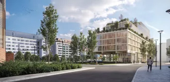 Photo des nouveaux bureaux à louer à la Zac Nouveau Saint Roch où s’installe la SNCF