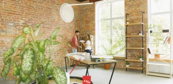 Espace de travail lumineux