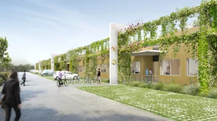 Projet de parc d'activité neuf à Osny. Bâtiments 