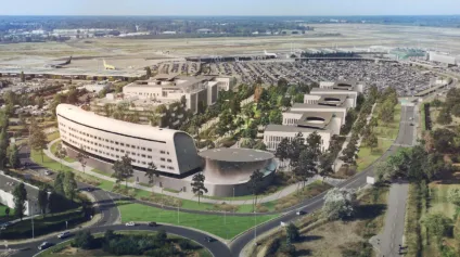 Plateaux de bureaux neufs et divisibles disponibles à la vente en VEFA à Mérignac au sein de l'opération du 45ème parallèle au pied de l'aéroport de Bordeaux-Mérignac - Offre immobilière - Arthur Loyd