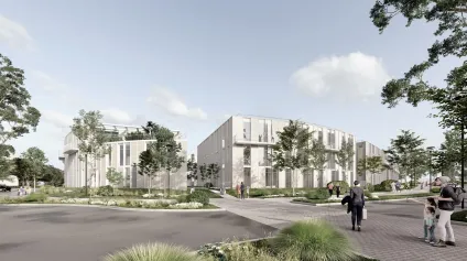Programme LA GOUTTE D'EAU - Bureaux neufs en cours de construction à vendre - Bruges quartier Terrefort - Offre immobilière - Arthur Loyd
