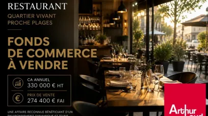 VENTE fond de commerce de RESTAURANT - BIARRITZ proches plages - quartier BIBI BEAURIVAGE - Offre immobilière - Arthur Loyd