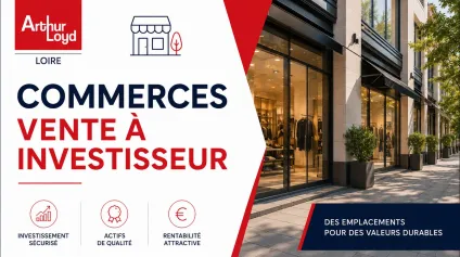À VENDRE À INVESTISSEUR : Ensemble commercial comprenant 2 lots non divisibles et entièrement loués - Offre immobilière - Arthur Loyd