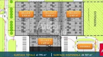 MER ZA PORTES DE CHAMBORD - ENTREPOTS LOGISTIQUE A LOUER 20707 M2 ET 23767 M2 - Offre immobilière - Arthur Loyd