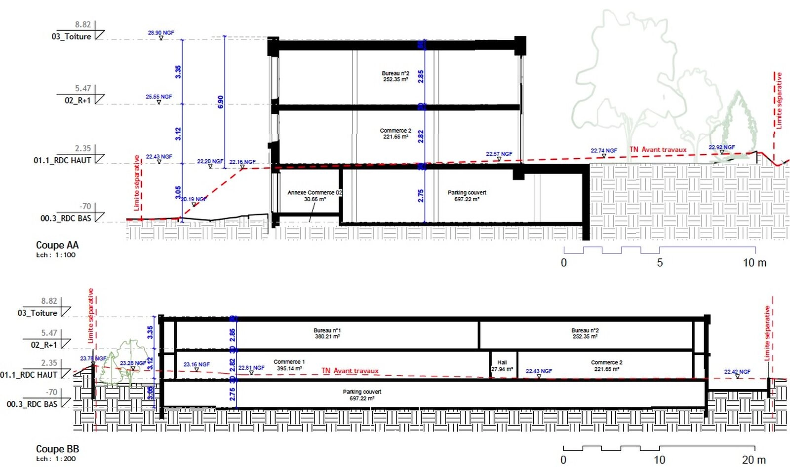 Bureaux neufs à vendre ou à louer - Ensemble immobilier divisible à Mèze sur axe stratégique RD613